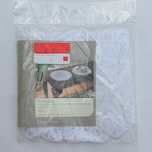 Vintage Palm Tree Doily Pair